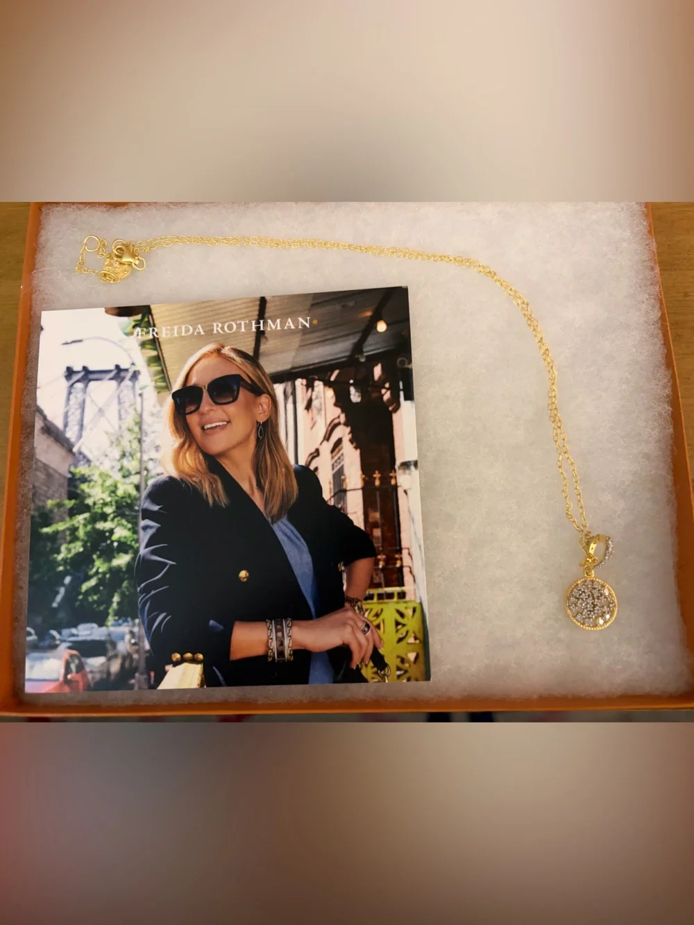 ✨ FREIDA ROTHMAN Celestial Stardust Pavé Pendant Necklace ✨
